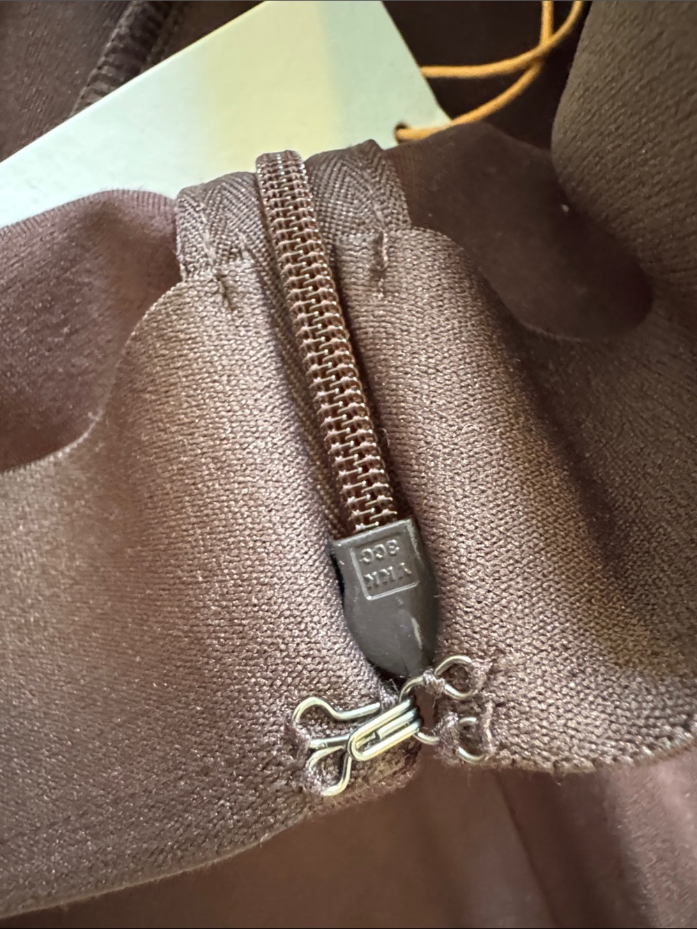 Quince Ultra-Stretch Ponte Super Wide Leg Pants in Espresso Brown - Picture 6 of 7